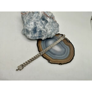 Bali Style Rare Bubble Cluster Link Bracelet 925 Sterling Silver, Suarti Jewelry